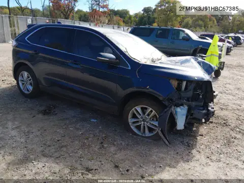 2FMPK3J91HBC67385 — 2017 Ford EDGE, ПЕРЕДНЯЯ ЧАСТЬ, фото до ремонта