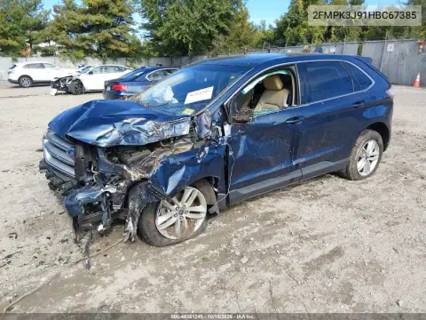 2FMPK3J91HBC67385 — 2017 Ford EDGE, foto 2 de IAAI, Parte delantera
