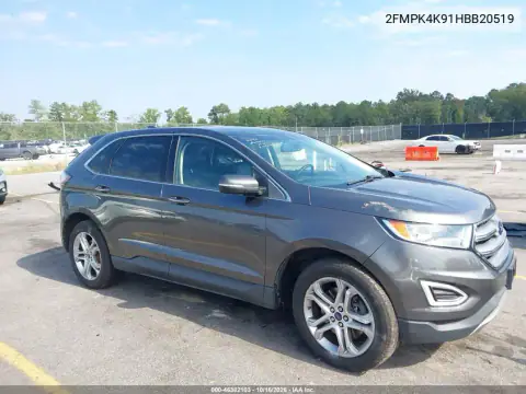 2FMPK4K91HBB20519 — 2017 Ford EDGE, მარჯვენა მხარე, ფოტოები შეკეთებამდე