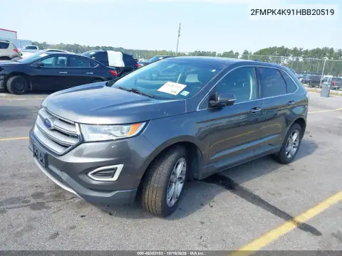 2FMPK4K91HBB20519 — 2017 Ford EDGE, фото 3 с аукциона IAAI, правый бок