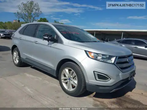 2FMPK4J87HBC17152 — 2017 Ford EDGE, Tył, zdjęć przed naprawą