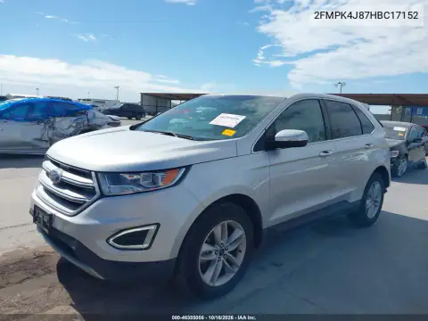 2FMPK4J87HBC17152 — 2017 Ford EDGE, photo 3 from IAAI, Rear end