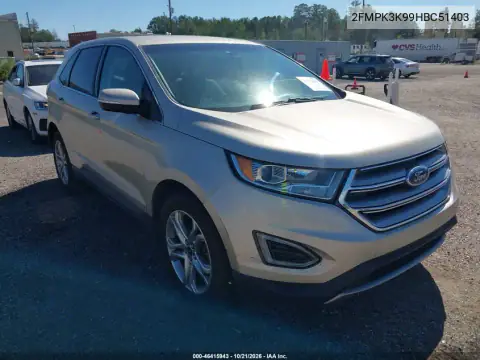 2FMPK3K99HBC51403 — 2017 Ford EDGE, ЕСТЕСТВЕННЫЙ ИЗНОС, фото до ремонта