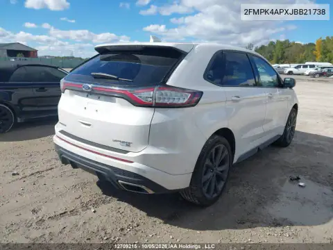 2FMPK4APXJBB21738 — 2018 Ford EDGE, foto 4 de IAAI 30.10.2026, Parte delantera