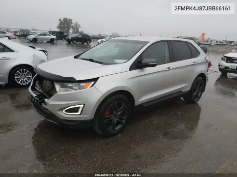 2FMPK4J87JBB66161 — 2018 Ford EDGE, zdjęcie 3 z IAAI, Przód