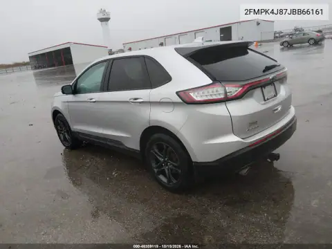 2FMPK4J87JBB66161 — 2018 Ford EDGE, Parte delantera, fotos antes de reparar
