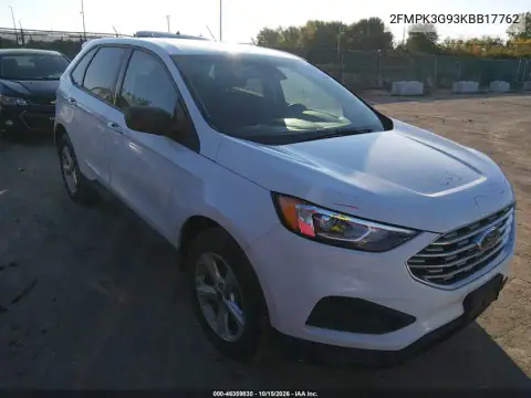 2FMPK3G93KBB17762 — 2019 Ford EDGE, Tył, zdjęć przed naprawą