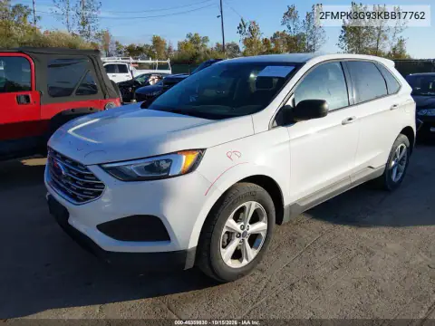 2FMPK3G93KBB17762 — 2019 Ford EDGE, photo 3 from IAAI, Rear end