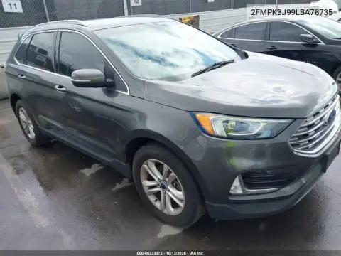 2020 Ford Edge Sel VIN 2FMPK3J99LBA78735 фото 2