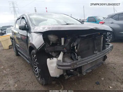 2FMPK3G91LBA33327 — 2020 Ford EDGE, Parte delantera, fotos antes de reparar