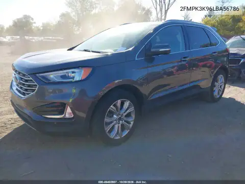 2FMPK3K96LBA56786 — 2020 Ford EDGE, photo 2 from IAAI, Front and rear