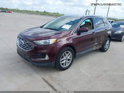 2FMPK3J9XMBA02782 — 2021 Ford EDGE, фото 2 з IAAI, Задня частина