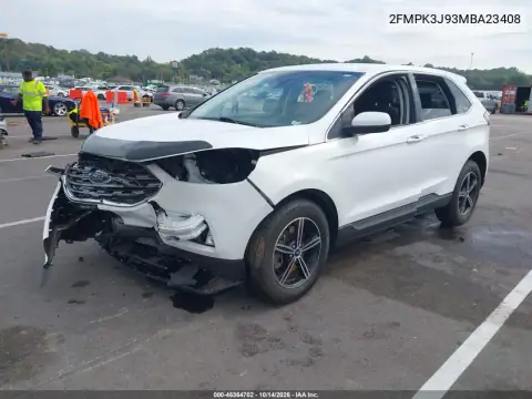 2FMPK3J93MBA23408 — 2021 Ford EDGE, photo 2 from IAAI, Front end
