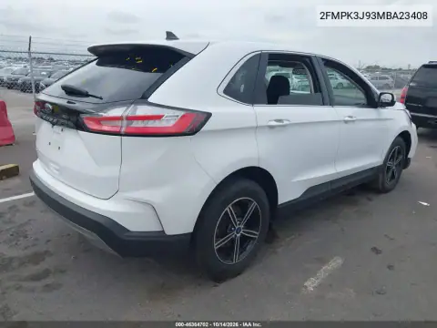 2FMPK3J93MBA23408 — 2021 Ford EDGE, photo 4 from IAAI, Front end