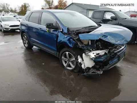 2FMPK4J91MBA64870 — 2021 Ford EDGE, Передня частина справа, фото до ремонту