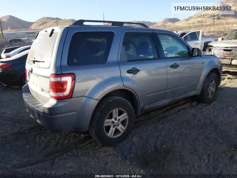 1FMCU59H58KB43352 — 2008 Ford Escape, photo 4 from IAAI 23.10.2026, Front end
