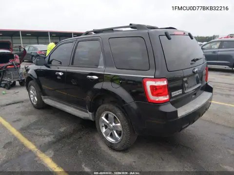 2011 Ford Escape Xlt VIN 1FMCU0D77BKB32216 фото 4