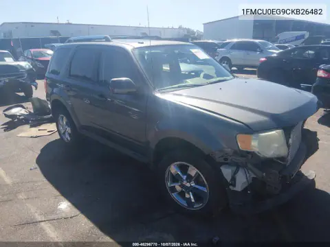 2012 Ford Escape Limited VIN 1FMCU0EG9CKB26482 фото 2