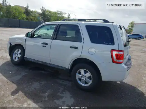 1FMCU0D76CKC18893 — 2012 Ford Escape, foto 3 de IAAI, Delantera izquierda