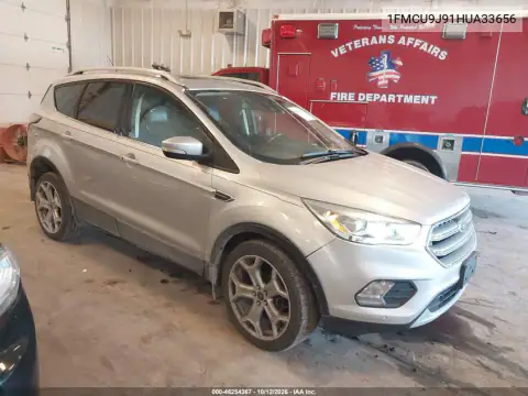 1FMCU9J91HUA33656 — 2017 Ford Escape, Lewy przód, zdjęć przed naprawą