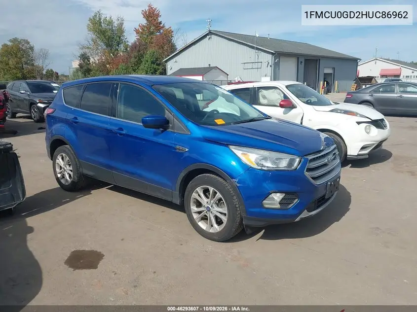 2017 Ford Escape Se VIN 1FMCU0GD2HUC86962 фото 2