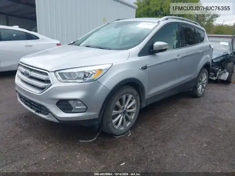 1FMCU0JD7HUC76355 — 2017 Ford Escape, foto 3 de IAAI, Parte delantera