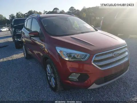 1FMCU0JD1HUB12423 — 2017 Ford Escape, წინა მარცხენა ნაწილი, ფოტოები შეკეთებამდე