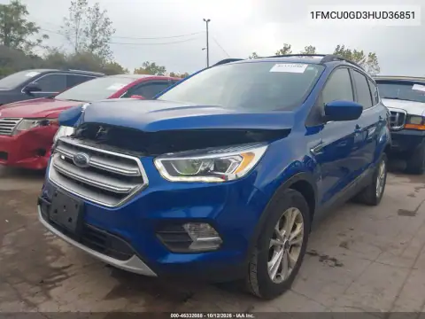 1FMCU0GD3HUD36851 — 2017 Ford Escape, zdjęcie 3 z IAAI, Przód i tył