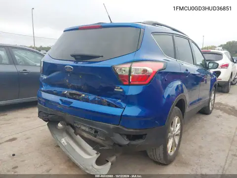 1FMCU0GD3HUD36851 — 2017 Ford Escape, Przód i tył, zdjęć przed naprawą