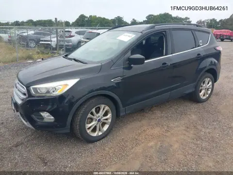 2017 Ford Escape Se VIN 1FMCU9GD3HUB64261 фото 3