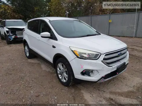 1FMCU9GD5HUC66905 — 2017 Ford Escape, წინა მარჯვენა ნაწილი, ფოტოები შეკეთებამდე