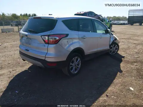 1FMCU9GD0HUE68034 — 2017 Ford Escape, фото 5 с аукциона IAAI, Передняя часть справа