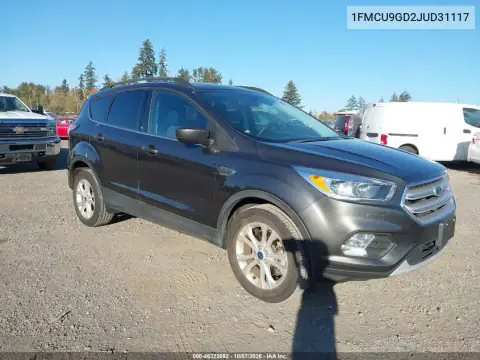 1FMCU9GD2JUD31117 — 2018 Ford Escape, Звичайний знос, фото до ремонту