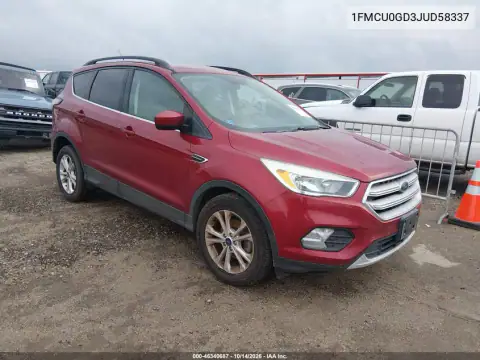 1FMCU0GD3JUD58337 — 2018 Ford Escape, Normalne zużycie, zdjęć przed naprawą