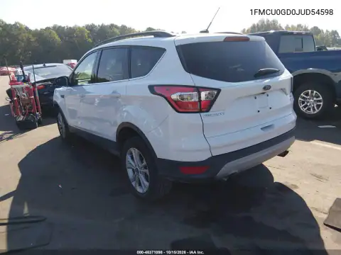 1FMCU0GD0JUD54598 — 2018 Ford Escape, фото 4 с аукциона IAAI, ПЕРЕДНЯЯ ЧАСТЬ