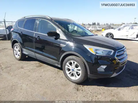1FMCU0GD7JUC36953 — 2018 Ford Escape, передняя часть слева, фото до ремонта