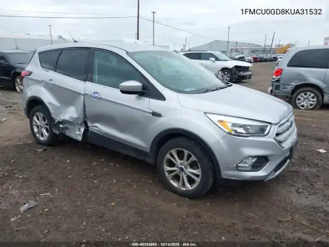 1FMCU0GD8KUA31532 — 2019 Ford Escape, წინა ნაწილი, ფოტოები შეკეთებამდე