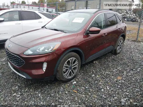 1FMCU9H9XMUB01422 — 2021 Ford Escape, photo 3 from IAAI, Right rear