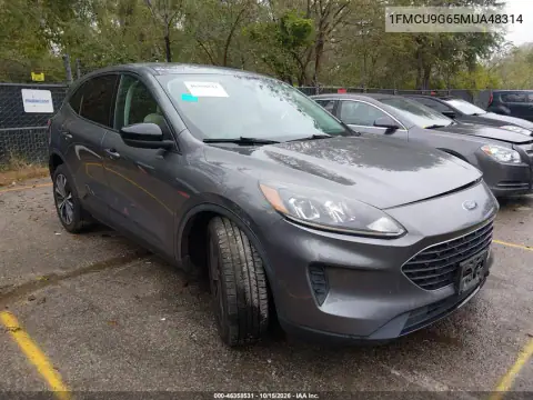 1FMCU9G65MUA48314 — 2021 Ford Escape, Передня частина зліва, фото до ремонту
