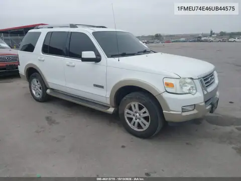 1FMEU74E46UB44575 — 2006 Ford Explorer, Задняя часть слева, фото до ремонта