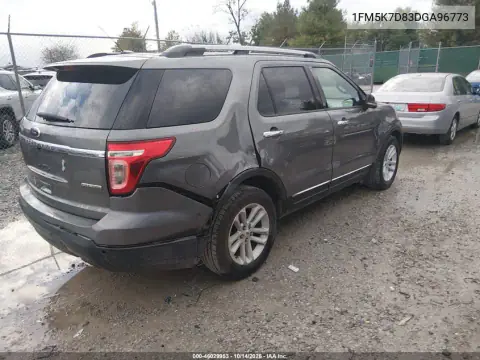 1FM5K7D83DGA96773 — 2013 Ford Explorer, zdjęcie 5 z IAAI, Tył