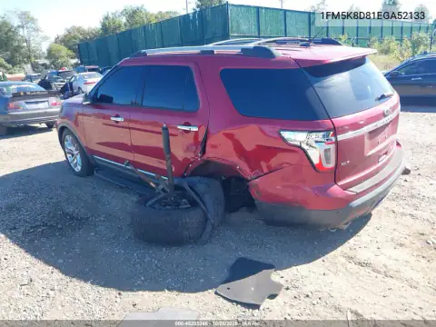 1FM5K8D81EGA52133 — 2014 Ford Explorer, photo 4 from IAAI, Left rear