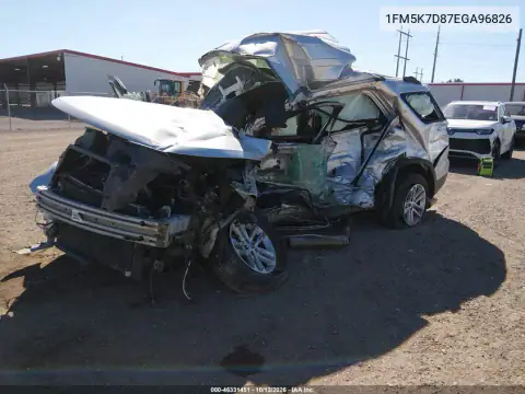 1FM5K7D87EGA96826 — 2014 Ford Explorer, фото 2 з IAAI, Пошкодження з усіх боків