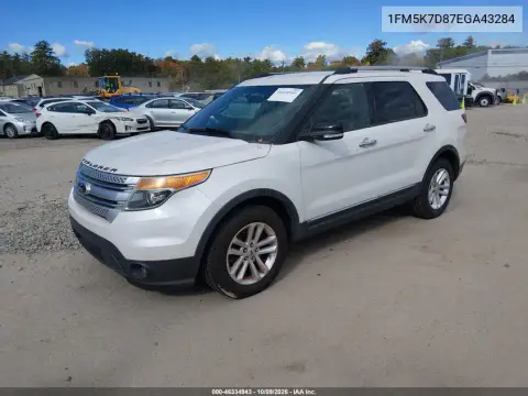 2014 Ford Explorer Xlt VIN 1FM5K7D87EGA43284 фото 3