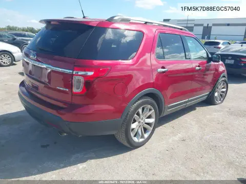 2014 Ford Explorer Xlt VIN 1FM5K7D88EGC57040 фото 5