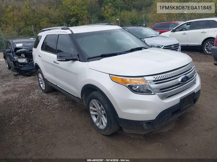 1FM5K8D87EGA11845 — 2014 Ford Explorer, photo 2 from IAAI, Normal wear