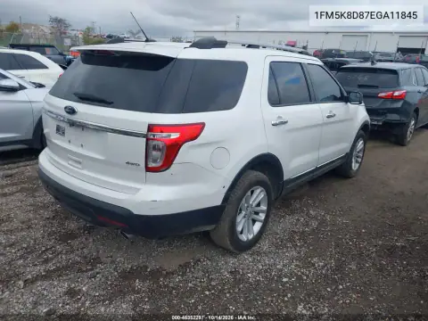 1FM5K8D87EGA11845 — 2014 Ford Explorer, photo 5 from IAAI, Normal wear