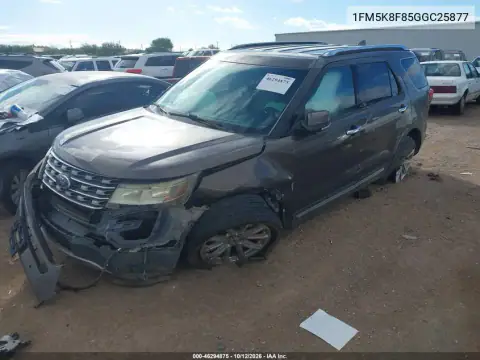 1FM5K8F85GGC25877 — 2016 Ford Explorer, фото 3 с аукциона IAAI, ПЕРЕДНЯЯ ЧАСТЬ