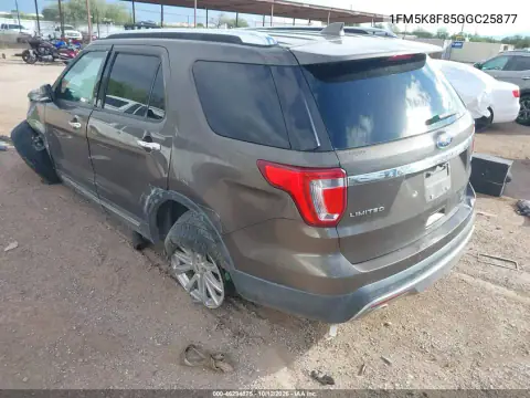 1FM5K8F85GGC25877 — 2016 Ford Explorer, фото 4 с аукциона IAAI, ПЕРЕДНЯЯ ЧАСТЬ