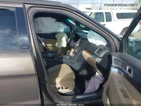1FM5K8F85GGC25877 — 2016 Ford Explorer, Передня частина, фото до ремонту